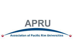 APRU logo, ISCN Member, International Sustainable Campus Network