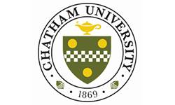 Chatham University logo, ISCN Member, International Sustainable Campus Network
