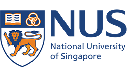 NUS logo, ISCN Member, International Sustainable Campus Network