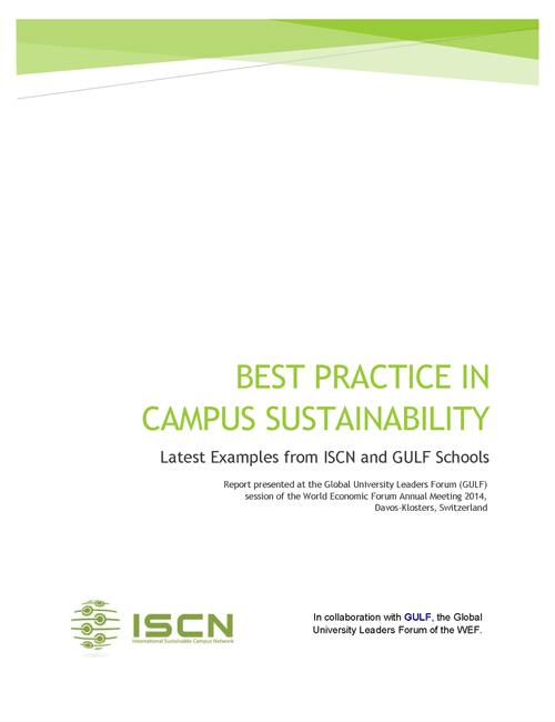 ISCN Best practice in Sustainability document, International Sustainable Campus Network
